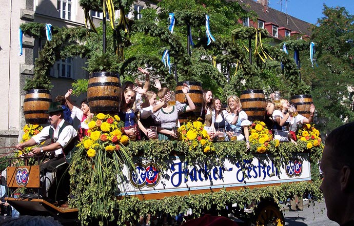 Oktoberfest Opening Parade, Munich, Germany from Wikimedia Commons